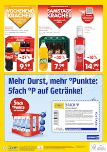 Coca Cola im Netto Marken-Discount Prospekt "DER ORT, AN DEM DU IMMER AUSGEZEICHNETE PREISE FINDEST." mit 6 Seiten (Schweinfurt)