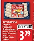 Original Thüringer Rostbratwurst von GUT&GÜNSTIG für 3,79 € bei EDEKA im Angebot Original Thüringer Rostbratwurst von GUT&GÜNSTIG im aktuellen EDEKA Prospekt