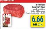 Rinder Hüft-Steak Angebote von Block House bei diska Zwickau für 6,66 €