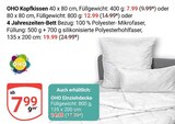 Kopfkissen im Angebot bei GLOBUS in Speyer Kopfkissen Angebote von OHO bei GLOBUS Speyer für 7,99 €
