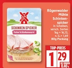 Schinken Spicker Feine Schinkenwurst von Rügenwalder Mühle im aktuellen EDEKA Prospekt