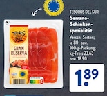 Serrano-Schinkenspezialität Angebote von Tesoros del Sur bei ALDI SÜD Nürnberg für 1,89 €