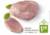 Schweine-Schnitzel Angebote von Hofglück bei E center Offenburg für 1,29 €