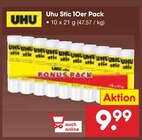 Uhu Stic 10er Pack Angebote von UHU bei Netto Marken-Discount Leipzig für 9,99 €