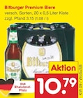 Premium Biere Angebote von Bitburger bei Netto Marken-Discount Frankfurt für 10,79 €