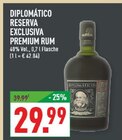 Reserva Exclusiva Premium Rum Angebote von Diplomatico bei Marktkauf Herford für 29,99 €