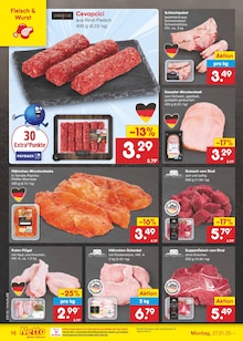 Fleisch im Netto Marken-Discount Prospekt "Aktuelle Angebote" mit 59 Seiten (Duisburg)