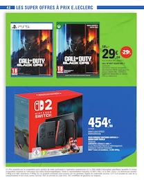 Offre Console dans le catalogue E.Leclerc du moment à la page 42