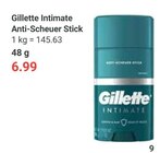 Intimate Anti-Scheuer Stick im Angebot bei GLOBUS in Speyer Intimate Anti-Scheuer Stick Angebote von Gillette bei GLOBUS Speyer für 6,99 €