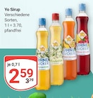 Sirup Angebote von Yo bei GLOBUS Krefeld für 2,59 €