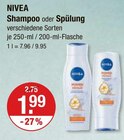 Shampoo oder Spülung von Nivea im aktuellen V-Markt Prospekt