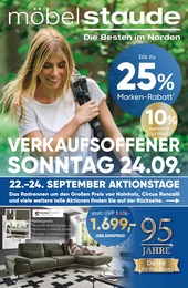 Möbel Staude Prospekt für Seelze: "Die Besten im Norden!", 25 Seiten, 19.09.2023 - 24.09.2023
