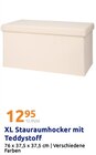 XL Stauraumhocker mit Teddystoff Angebote bei Action Bünde für 12,95 €