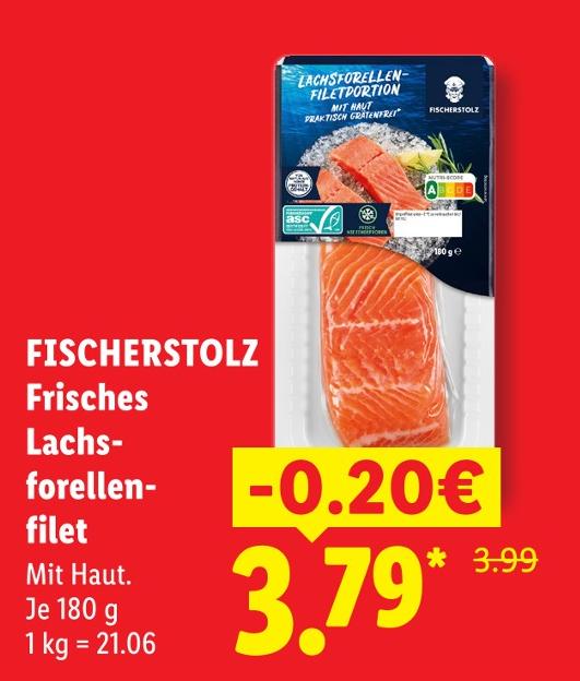 Frisches Lachsforellenfilet