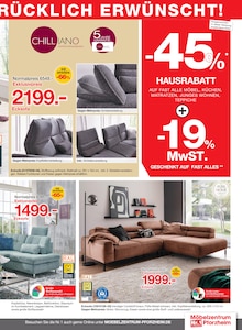 Couch im Möbelzentrum Pforzheim Prospekt "Silvester" mit 28 Seiten (Stuttgart)