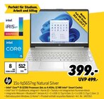 Aktuelle Notebook Angebote bei MEDIMAX in Jena Aktuelles 15s-fq5657ng Natural Silver Angebot bei MEDIMAX in Jena ab 399,00 €