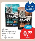Katzennahrung Angebote von 4Paws bei budni Seevetal für 0,99 €