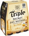 BIÈRE BLONDE - Secret des Moines Blonde - Intermarché Super à Bergerac BIÈRE BLONDE - Secret des Moines Blonde en promo chez Intermarché Super Bergerac à 4,34 €
