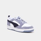 Tennis à lacets en cuir Puma Rebound V6 bleu lavande homme - La Halle Tennis à lacets en cuir Puma Rebound V6 bleu lavande homme à 65,99 € dans le catalogue La Halle