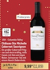 Cabernet Sauvignon von Château Ste Michelle im aktuellen Metro Prospekt für 11,89 €