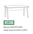 Bureau en promo chez Crack Thionville à 138,00 €