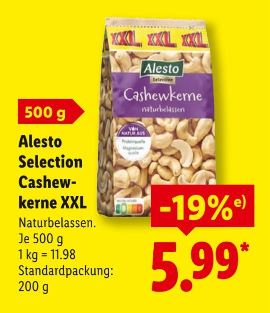Selection Cashewkerne XXL