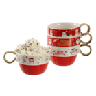 Set de 4 mugs de Noël en promo à 8,99 € chez Stokomani Set de 4 mugs de Noël dans le catalogue Stokomani