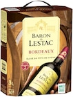 Bordeaux rouge - Baron de Lestac en promo chez Colruyt Cosne-Cours-sur-Loire à 12,09 €