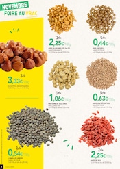 Promos Alimentation dans le catalogue "NOVEMBRE Foire au VRAC" de NaturéO Alimentation en promo dans le catalogue NaturéO à la page 2