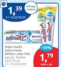 White von Odol-med3 für 1,39 € bei budni im Angebot White von Odol-med3 im aktuellen budni Prospekt