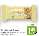 Organic-Flapjack Riegel Angebote von Hafervoll bei E center Pirmasens für 1,49 €