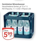Aktuelles Mineralwasser Angebot bei GLOBUS in Saarbrücken ab 5,99 €
