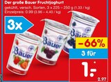 Fruchtjoghurt im Netto Marken-Discount Prospekt Fruchtjoghurt von Bauer im aktuellen Netto Marken-Discount Prospekt für 1,00 €