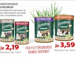 HUNDEMENÜ Angebote von Christopherus bei Zookauf Iserlohn für 2,19 €
