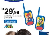 TALKIES-WALKIES SUPER MARIO - LEXIBOOK dans le catalogue JouéClub
