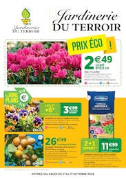 Catalogue Jardineries & Animaleries Jardineries du terroir en cours à Faverges et alentours, PRIX ÉCO !, 4 pages, 07/10/2026 - 17/10/2026