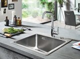 Edelstahlspüle LEIKO-50-ED Angebote von MONDO bei Opti-Wohnwelt Lüneburg für 169,00 €