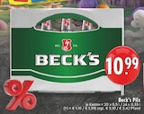 Aktuelle Becks Angebote bei EDEKA in Gelsenkirchen Aktuelles Pils Angebot bei EDEKA in Gelsenkirchen ab 10,99 €