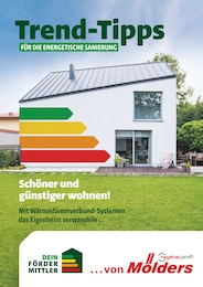 Mölders Baucentrum Prospekt für Suderburg und Umgebung: „Trend-Tipps für die energetische Sanierung“, 9 Seiten, 14.03.2025 - 23.03.2025