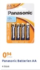 Batterien AA im Angebot bei Action in Rheda-Wiedenbrück Batterien AA Angebote von Panasonic bei Action Rheda-Wiedenbrück für 0,94 €