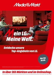 Media-Markt Prospekt für Gronau mit 1 Seite Media-Markt Prospekt für Gronau: "Mein LG. Meine Welt.", 1 Seite, 22.09.2022 - 30.09.2022