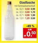 Glasflasche Angebote bei Zimmermann Emden für 0,50 €