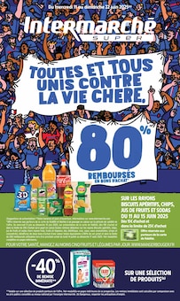 Prospectus Intermarché de la semaine "TOUTES ET TOUS UNIS CONTRE LA VIE CHÈRE." avec 1 pages, valide du 11/06/2025 au 22/06/2025 pour Garidech et alentours