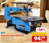 Dekupiersäge GDS 16 E von Scheppach im aktuellen Netto Marken-Discount Prospekt für 94,99 €