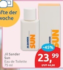 Sun Eau de Toilette im Angebot bei budni in Berlin Sun Eau de Toilette Angebote von Jil Sander bei budni Berlin für 23,99 €