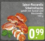 Aktuelle Mozzarella Angebote bei E center in Duisburg Aktuelles Spinat-Mozzarella Schnitzeltasche Angebot bei E center in Duisburg ab 0,99 €