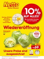 Netto Marken-Discount Prospekt für Peine mit 6 Seiten Netto Marken-Discount Prospekt für Peine: "Wiedereröffnung - 10% auf alles", 6 Seiten, 09.06.2020 - 13.06.2020