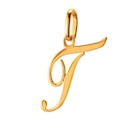 Pendentif alphabet en or jaune lettre T en promo chez E.Leclerc Pendentif alphabet en or jaune lettre T dans le catalogue E.Leclerc
