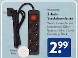 3-fach-Steckdosenleiste Angebote von WORKZONE bei ALDI SÜD Langenfeld für 2,99 €