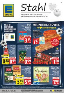 Cola im aktuellen EDEKA Prospekt (Dormagen) Cola im EDEKA Prospekt "Aktuelle Angebote" mit 24 Seiten (Dormagen)